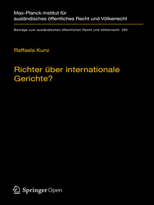 cover image of Richter über internationale Gerichte?